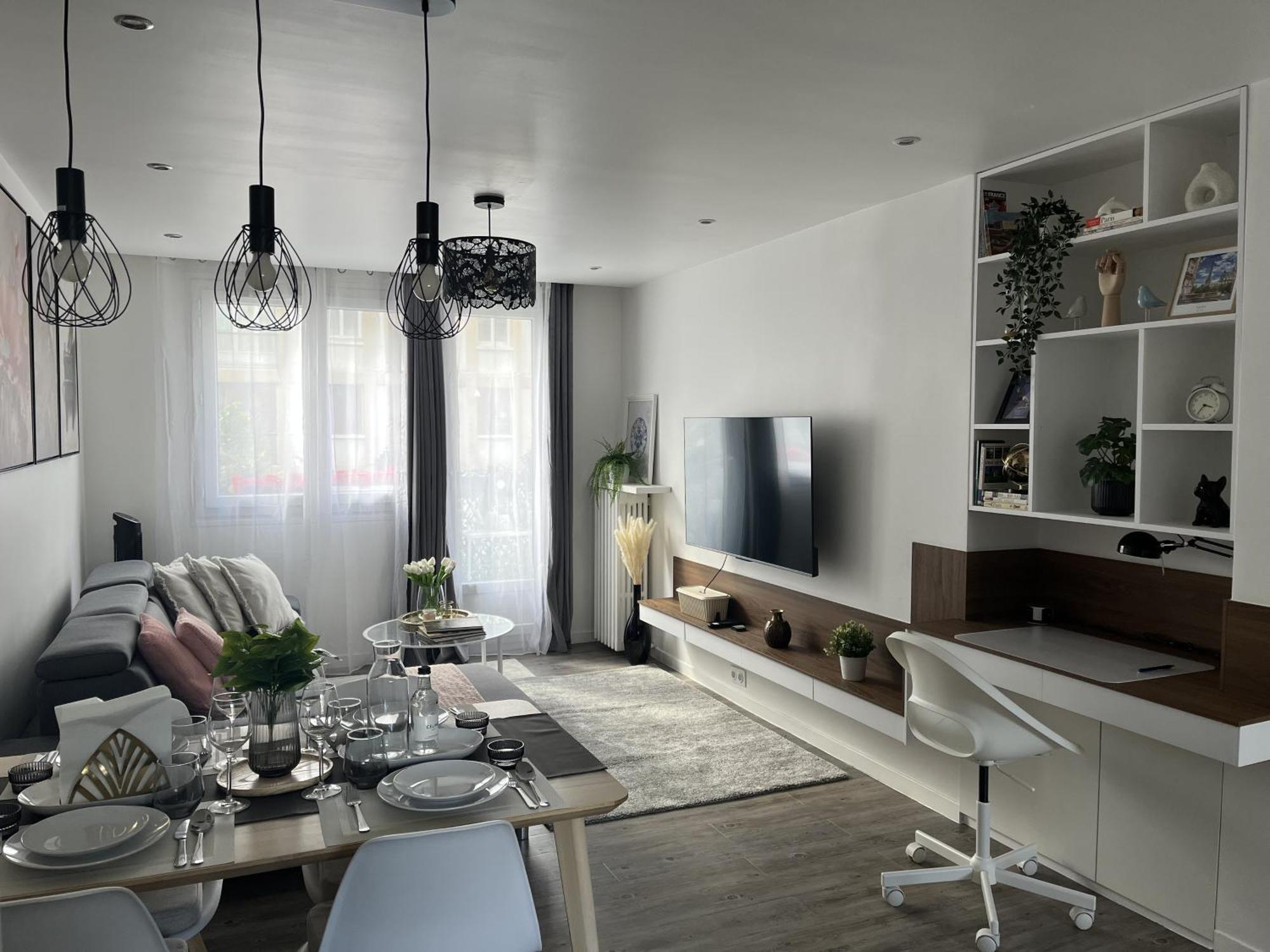 Entire 60M2 Apartment - Close To Paris - Parking - Kitchen - 2Min Rerb - Olympic'24 Bourg-la-Reine Eksteriør billede